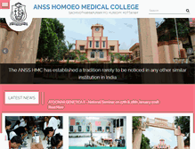 Tablet Screenshot of ansshomoeomedicalcollege.com